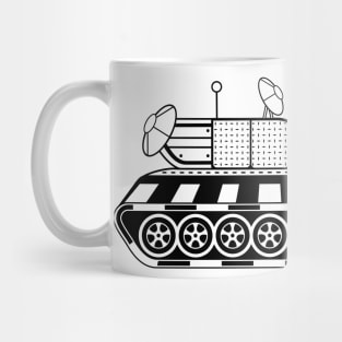 Black and White Patterned Cartoon Tank (Variant 1) Mug